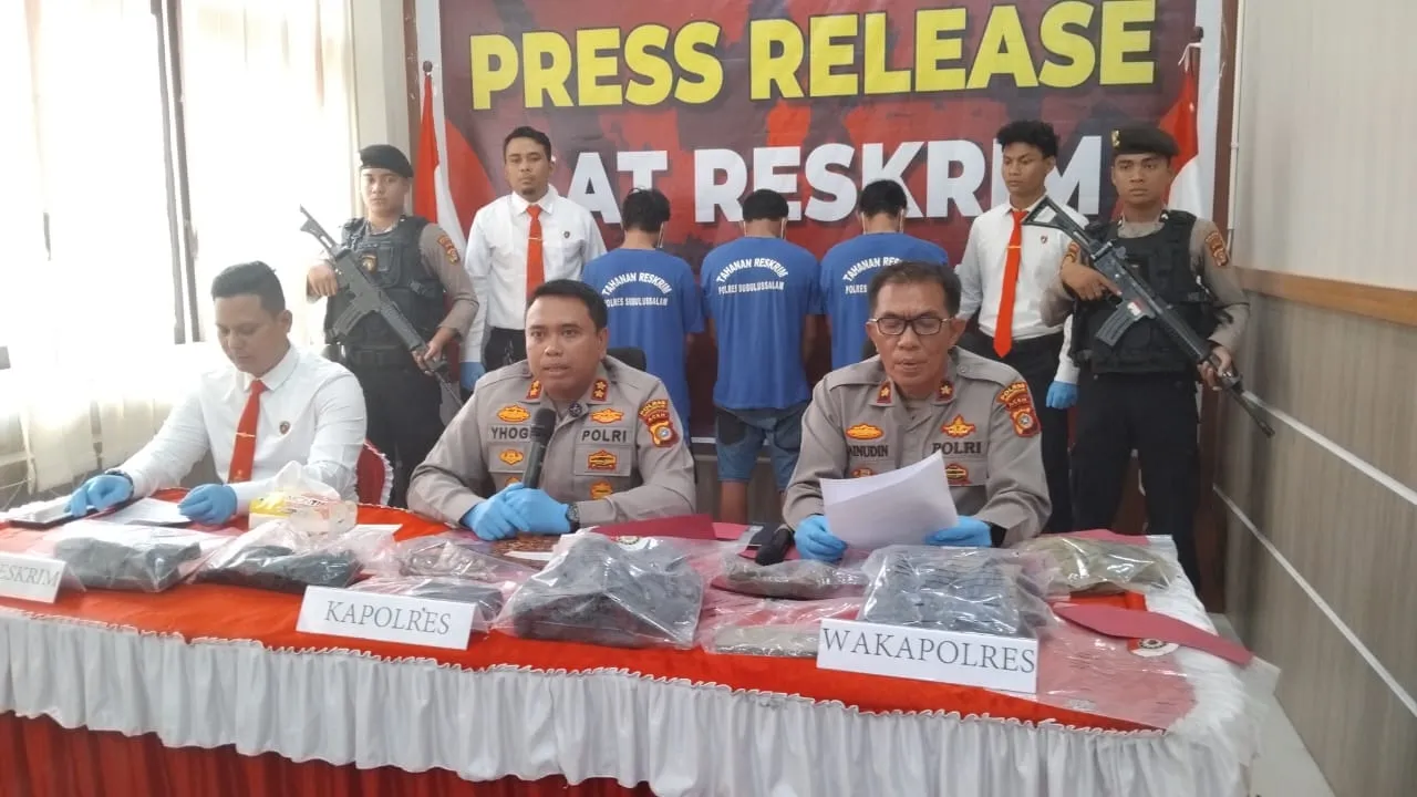 Foto: Konferensi Pers Polres Subulussalam, Dok. Muammar Khadafi