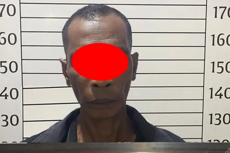 Foto: Pelaku berinisial ZA (49) warga Kecamatan Idi Timur