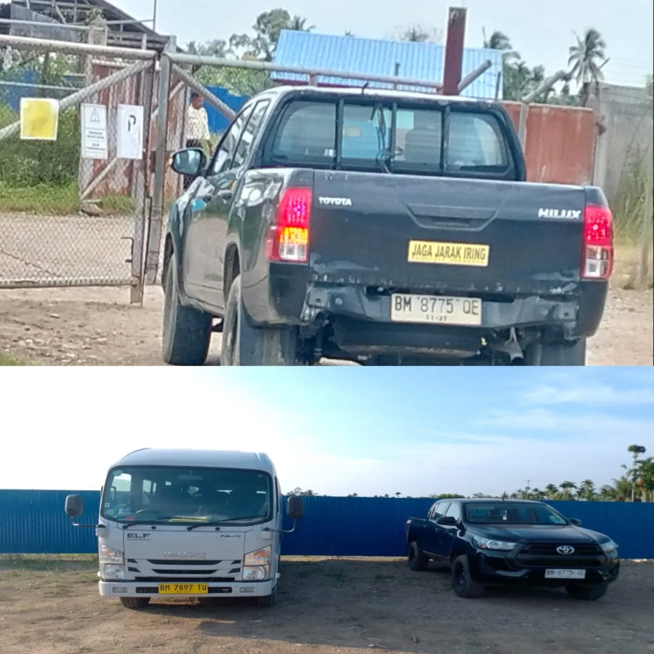 Foto: Kendaraan Operasional Yang Diduga Gunakan Plat Luar Aceh