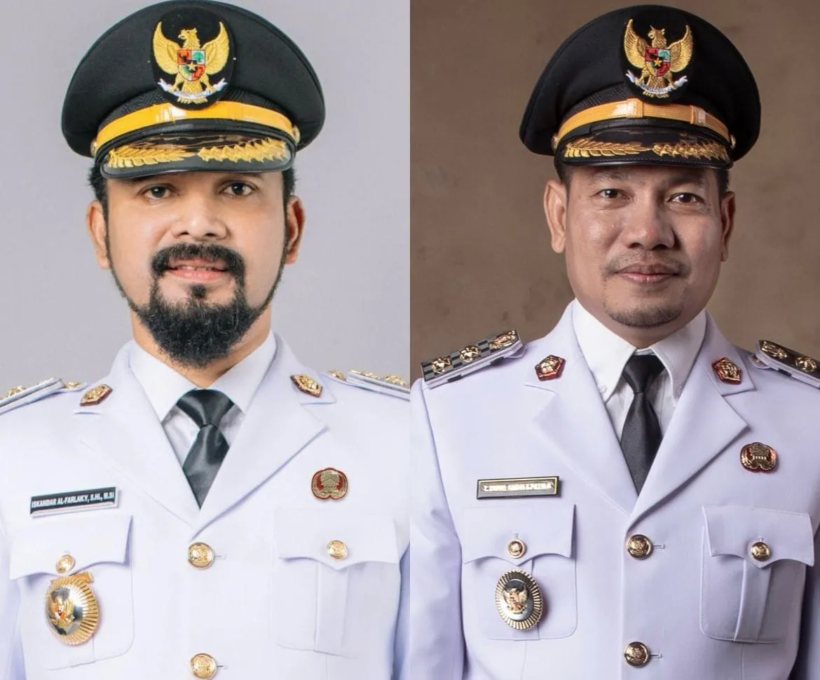 Foto: Pasangan Bupati dan Wakil Bupati Aceh Timur terpilih, Iskandar Usman Al Farlaky, SHI., M.Si, dan T Zainal Abidin, S.Pd.I, M.H,. Periode 2025-2030