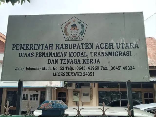 Foto: Kantor Dinas Penanaman Modal, Transmigrasi dan Tenaga Kerja Aceh Utara, Dok. Google