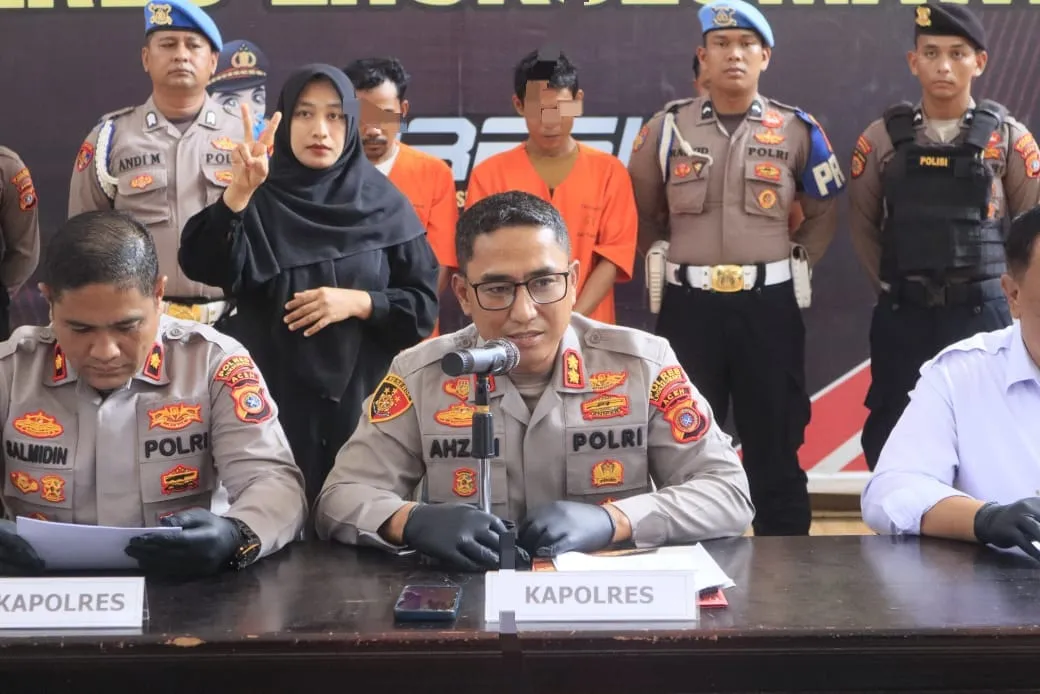 Foto: Konferensi Pers Polres Lhokseumawe