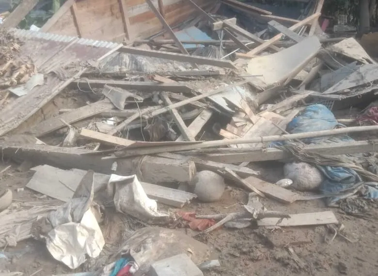 Foto: Kondisi Salah Satu Rumah Korban Dampak Banjir Gampong Ampeh Tanah Luas, Dok. RF