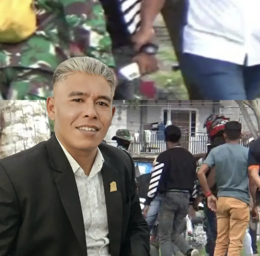 Foto: Mudirsyah (Robert) dan Screenshot Video Oknum TNI Rampas HP Wartawan