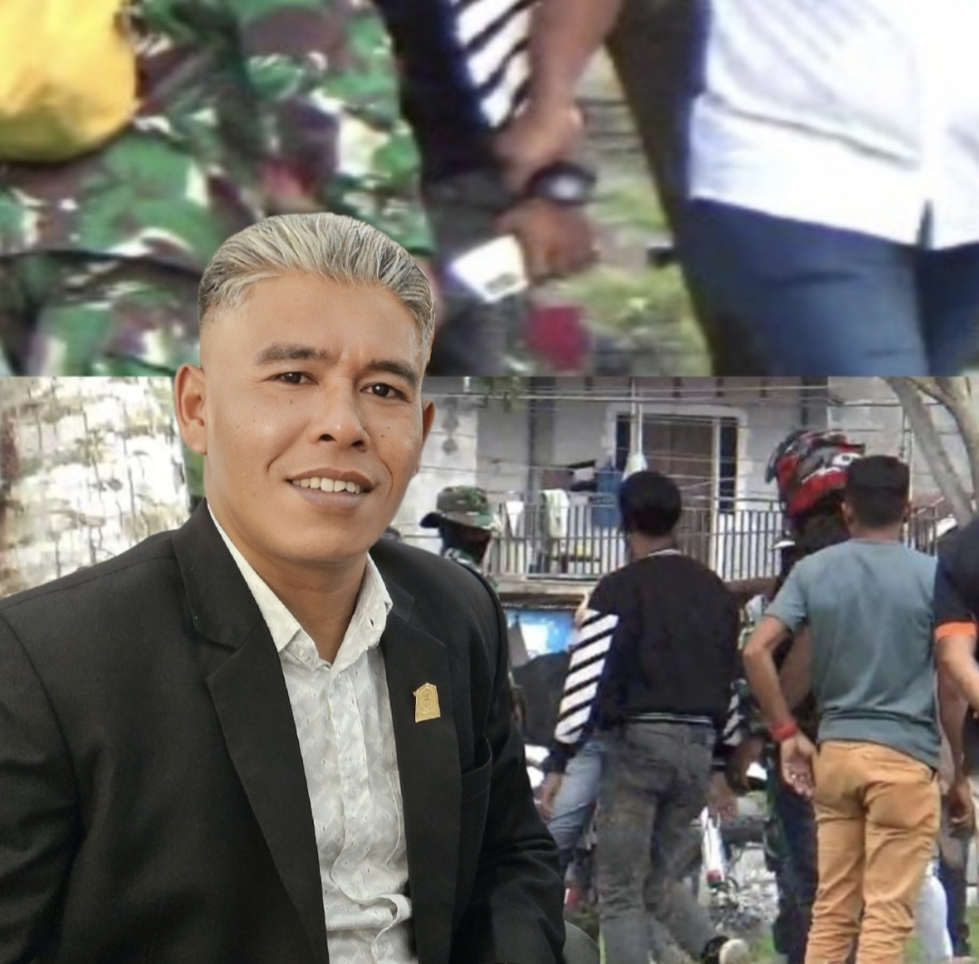 Foto: Mudirsyah (Robert) dan Screenshot Video Oknum TNI Rampas HP Wartawan