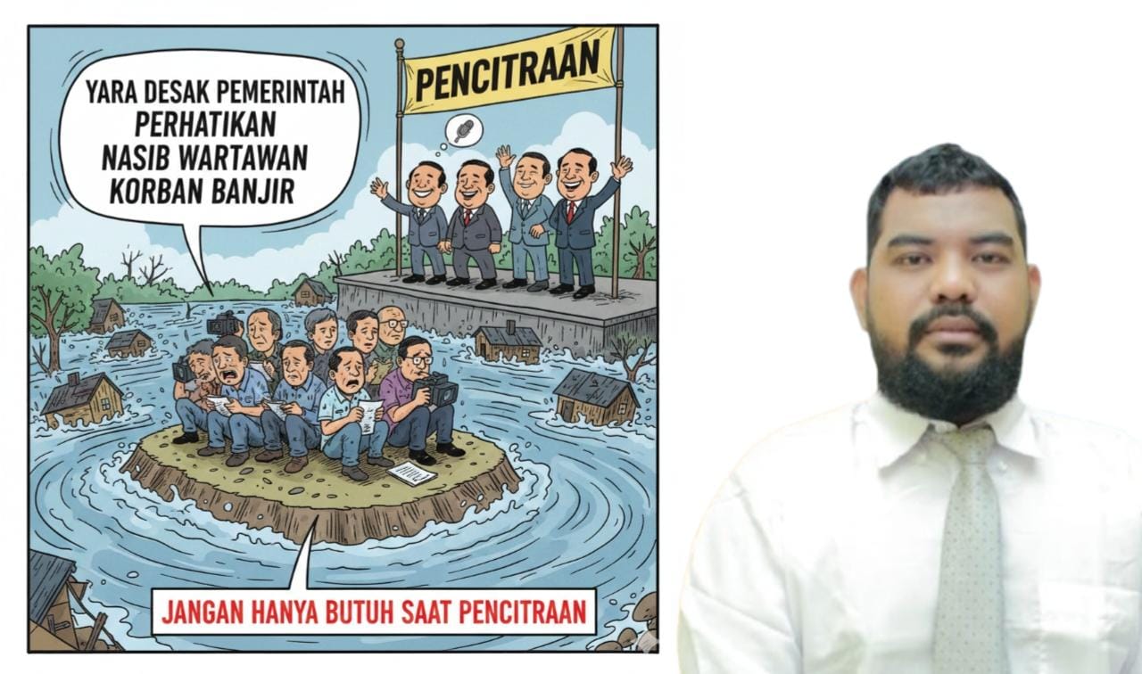 Foto: Ilustrasi AI dan Ketua YARA Aceh Barat, Hamdani