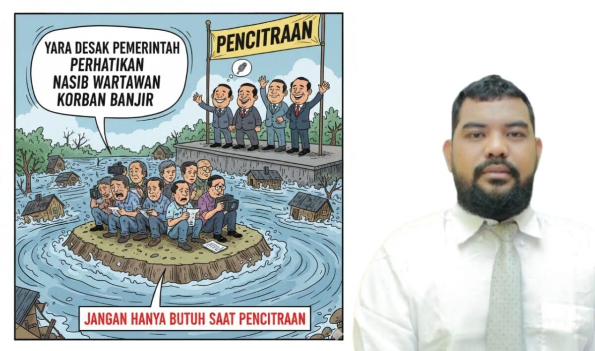 Foto: Ilustrasi AI dan Ketua YARA Aceh Barat, Hamdani